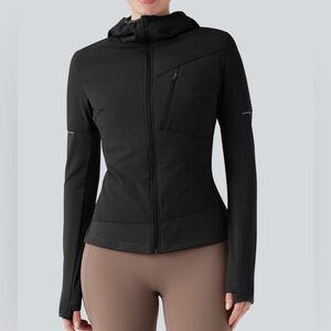 HALARA Black Hooded Performance Jacket (Light Puff) NWT